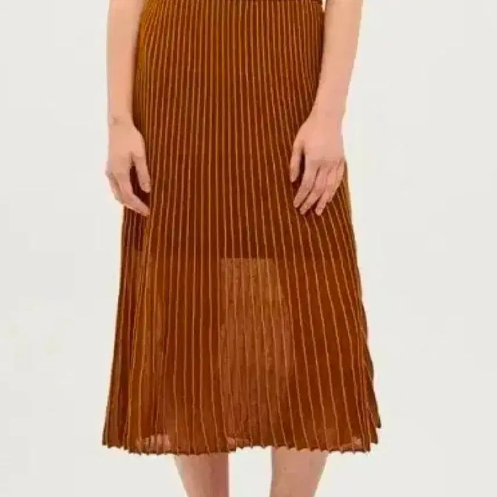 [BUNJANG] SJSJ Wool Blended Stripe Skirt / SJSJ 울 블렌디드  스트라이프 스커트 프리사이즈