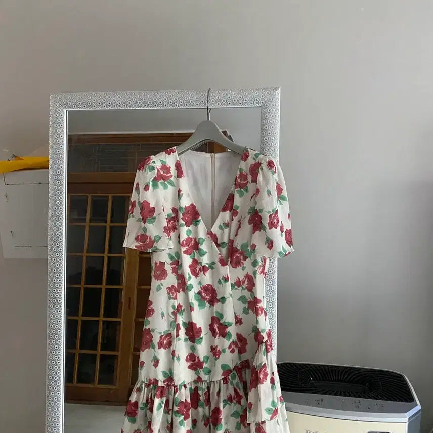 [BUNJANG] Sins Den Chiffon Floral Dress / 텍 새 55-날씬66 신스덴 여성스런 쉬폰 원피스.