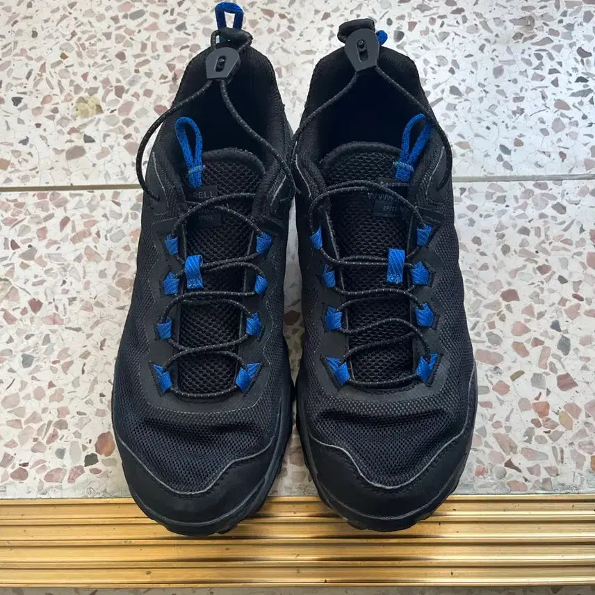 [BUNJANG] Merrell Trekking Shoes Black/Blue / 메렐 머렐 트레킹화 블랙/블루