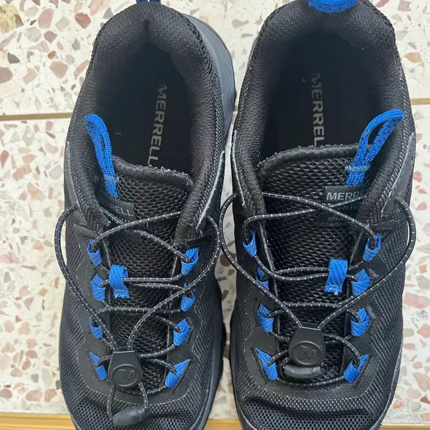 [BUNJANG] Merrell Trekking Shoes Black/Blue / 메렐 머렐 트레킹화 블랙/블루