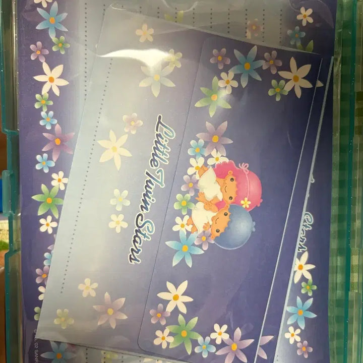 [BUNJANG] Little Twin Stars Retro Letter Set &amp; Case / 리틀트윈스타 레트로 편지지&amp;케이스 세트 2002년제품