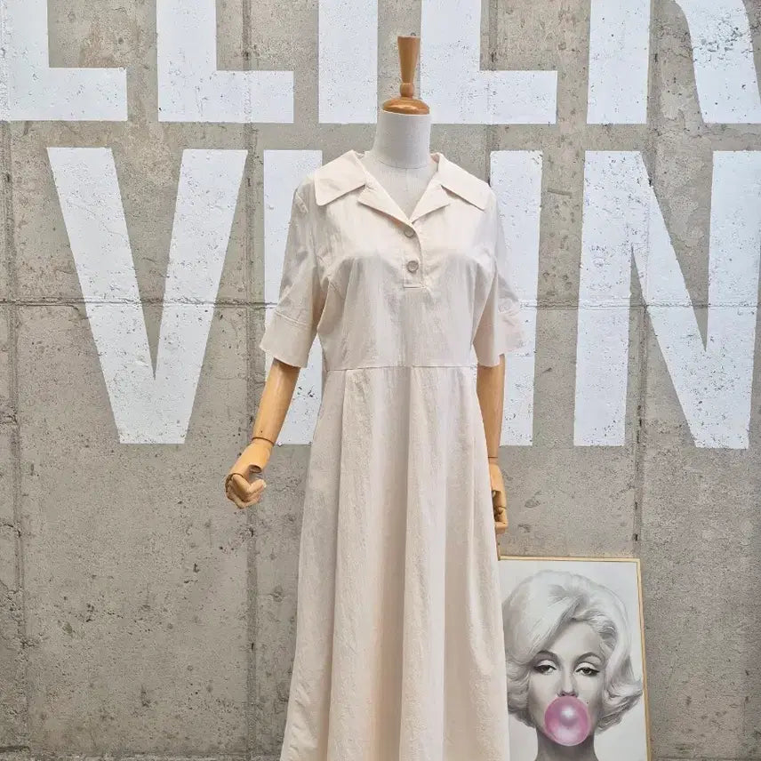[BUNJANG] Roem Short-Sleeve Long Dress / 로엠 시원 반팔 롱원피스