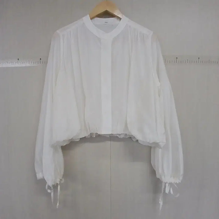 [BUNJANG] REEL White See-through Blouse / REEL 화이트 시스루 블라우스