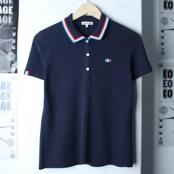 [BUNJANG] Lacoste Short Sleeve Polo Shirt Small Logo Navy (W-XL) / W(L-XL) 라코스테 반팔 카라 티셔츠 스몰로고 네이비-76AD