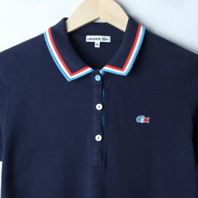 [BUNJANG] Lacoste Short Sleeve Polo Shirt Small Logo Navy (W-XL) / W(L-XL) 라코스테 반팔 카라 티셔츠 스몰로고 네이비-76AD