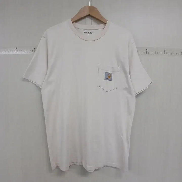 [BUNJANG] Carhartt Ivory Pocket Short Sleeve T-Shirt L / 칼하트 포켓 반팔티 아이보리 L