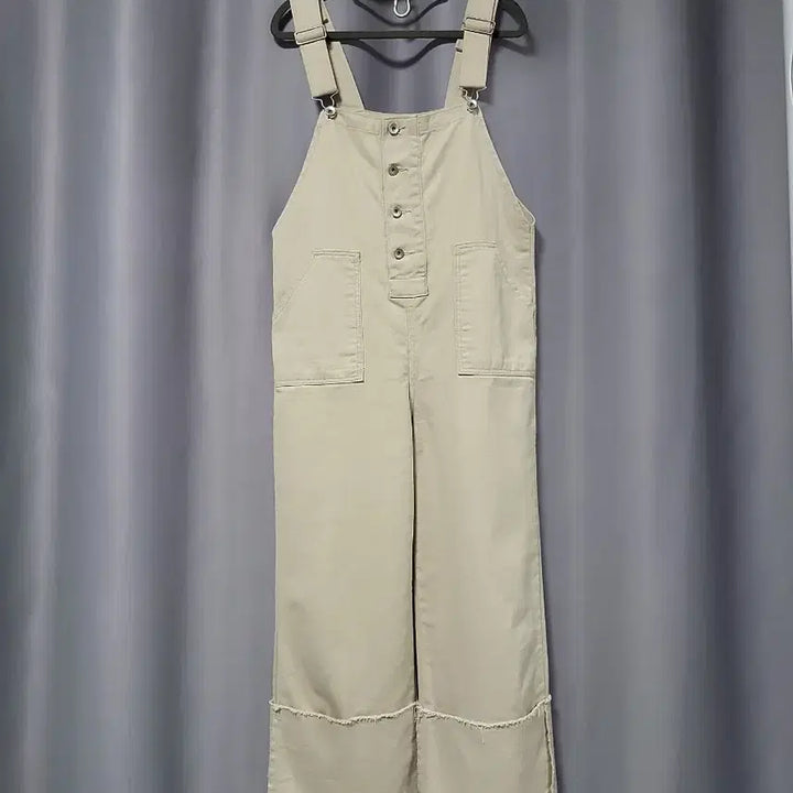 [BUNJANG] Rolled Hem Suspender Pants / 롤업  멜빵바지