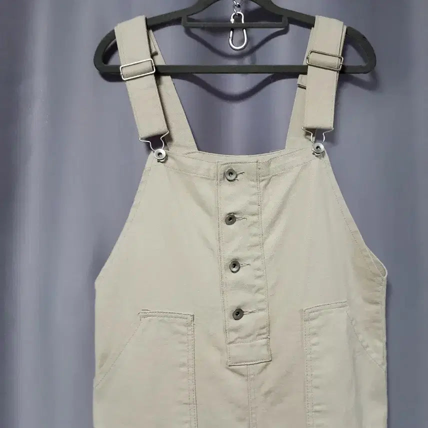 [BUNJANG] Rolled Hem Suspender Pants / 롤업  멜빵바지