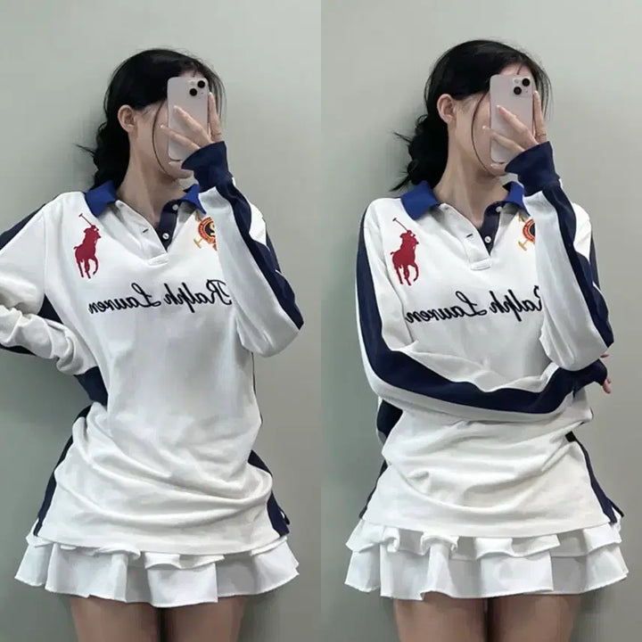 [BUNJANG] Polo Ralph Lauren Big Pony Chiff Keeper Polo Shirt / 폴로 빅포니 치프키프 카라티