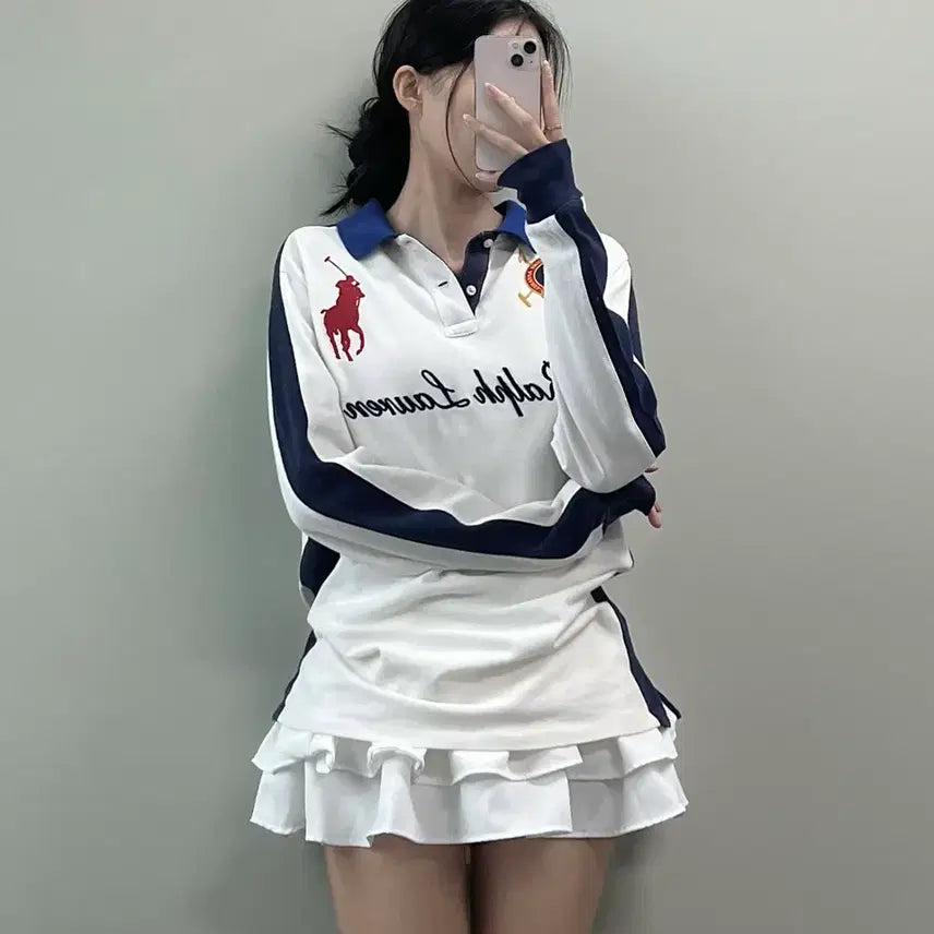 [BUNJANG] Polo Ralph Lauren Big Pony Chiff Keeper Polo Shirt / 폴로 빅포니 치프키프 카라티