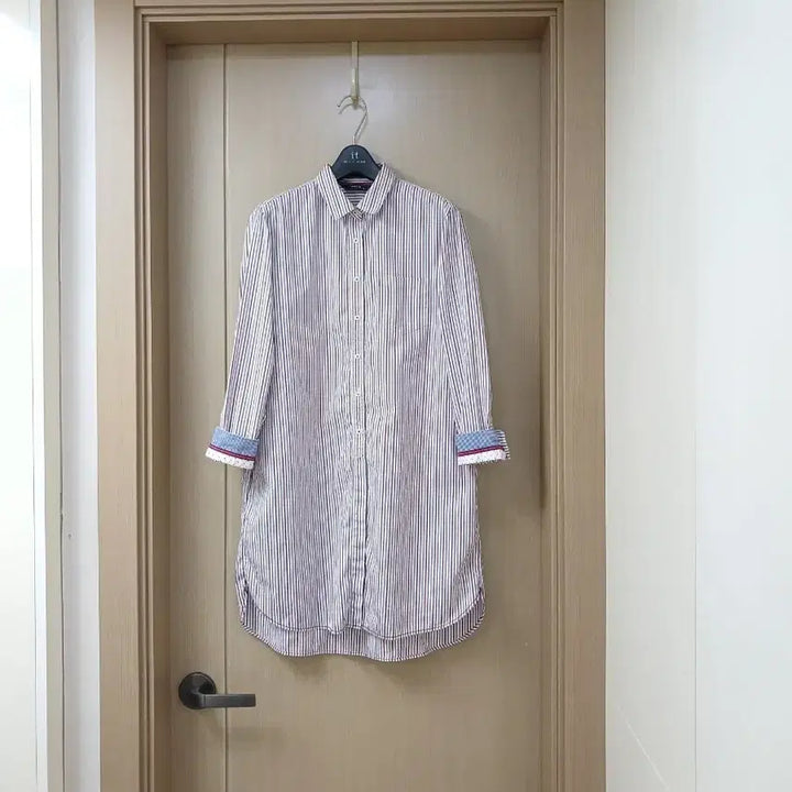 [BUNJANG] Hazzys Long Sleeve Shirt Dress / 헤지스 롱 셔츠