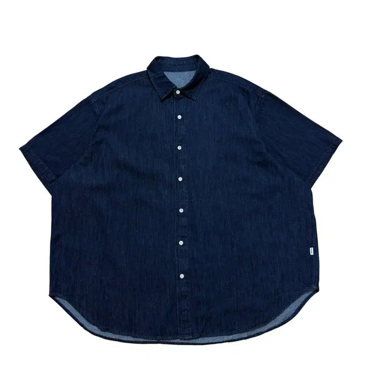 [BUNJANG] Lapiterstore Denim Half Shirt / 라퍼지스토어 데님 하프셔츠