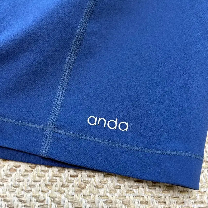 [BUNJANG] Andar Air Cooling 3/4 Leggings Bike Shorts Blue / 안다르 에어쿨링 3부 블루컬러 안다르레깅스 바이크팬츠 바이크쇼츠