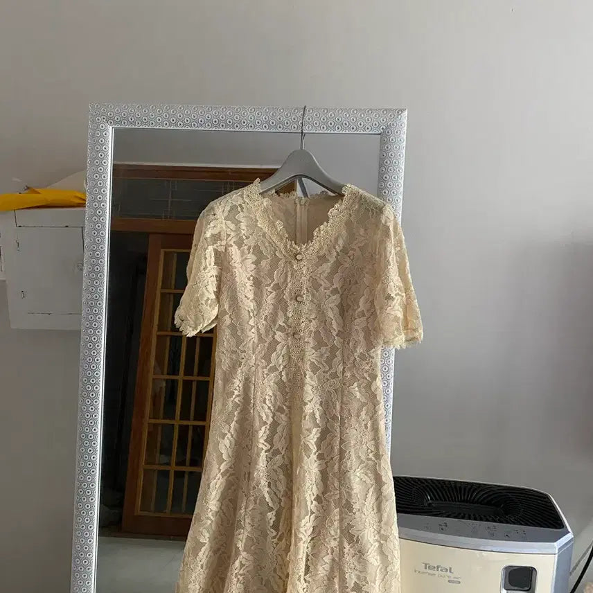 [BUNJANG] Lenibean Satin Lace Dress / 66 숲 보관만한 레이스 원피스. 레니본.샤틴.오즈세컨.듀엘.sj.마쥬