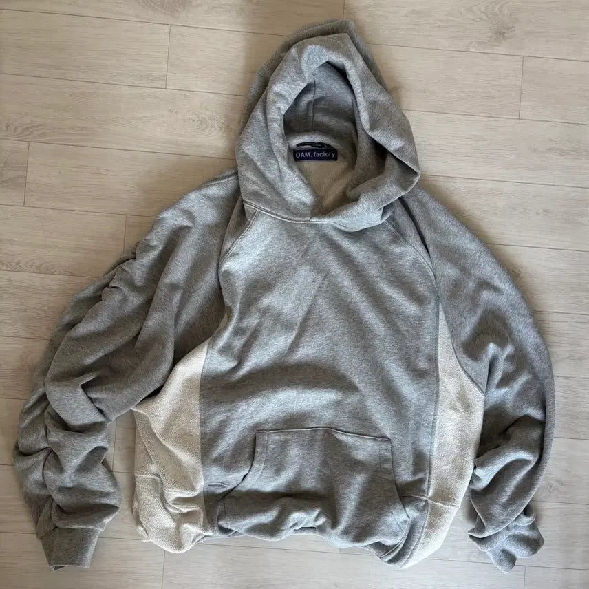 [BUNJANG] oam.factory X ILCORSO Contrast Shirring Hoodie XL / [oam.factory X ILCORSO] 콘트라스트 셔링 후드 팝니다-