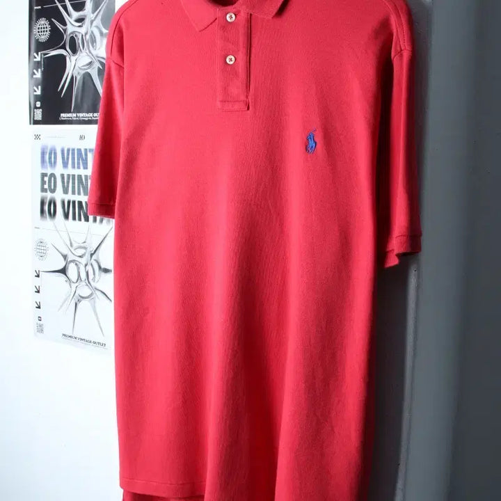 [BUNJANG] Polo Ralph Lauren Short Sleeve Polo Shirt / (L-2XL) 폴로 랄프로렌 반팔 카라 티셔츠 작은데미지-76BC