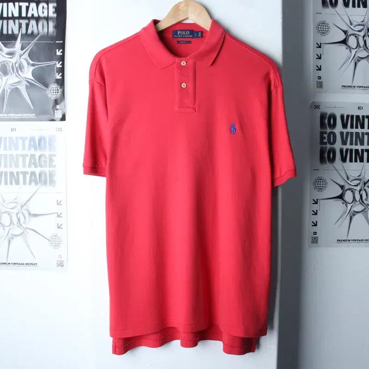 [BUNJANG] Polo Ralph Lauren Short Sleeve Polo Shirt / (L-2XL) 폴로 랄프로렌 반팔 카라 티셔츠 작은데미지-76BC