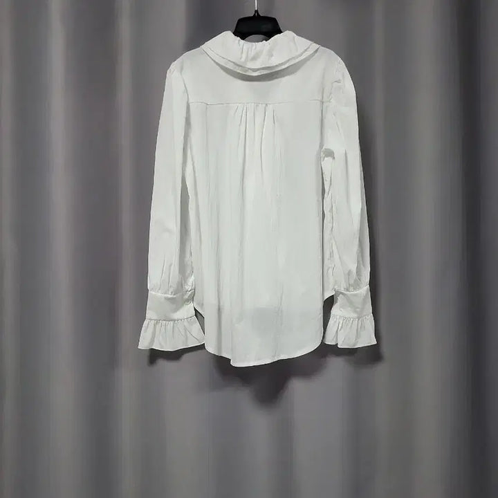 [BUNJANG] White Frill Blouse / 화이트 프릴 블라우스