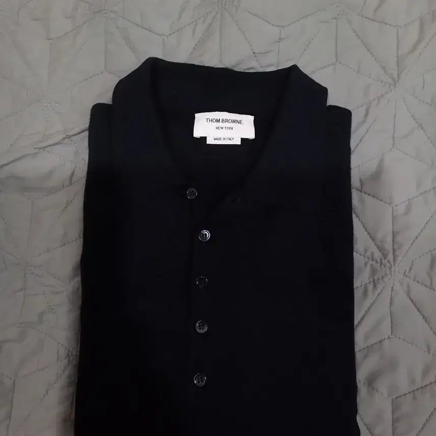 [BUNJANG] Thom Browne Cotton 4-Bar Relaxed Fit Polo Shirt - Size 5 / 톰브라운 코튼 4-바 릴랙스 핏 폴로 카라티