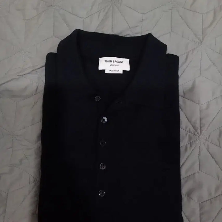 [BUNJANG] Thom Browne Cotton 4-Bar Relaxed Fit Polo Shirt - Size 5 / 톰브라운 코튼 4-바 릴랙스 핏 폴로 카라티