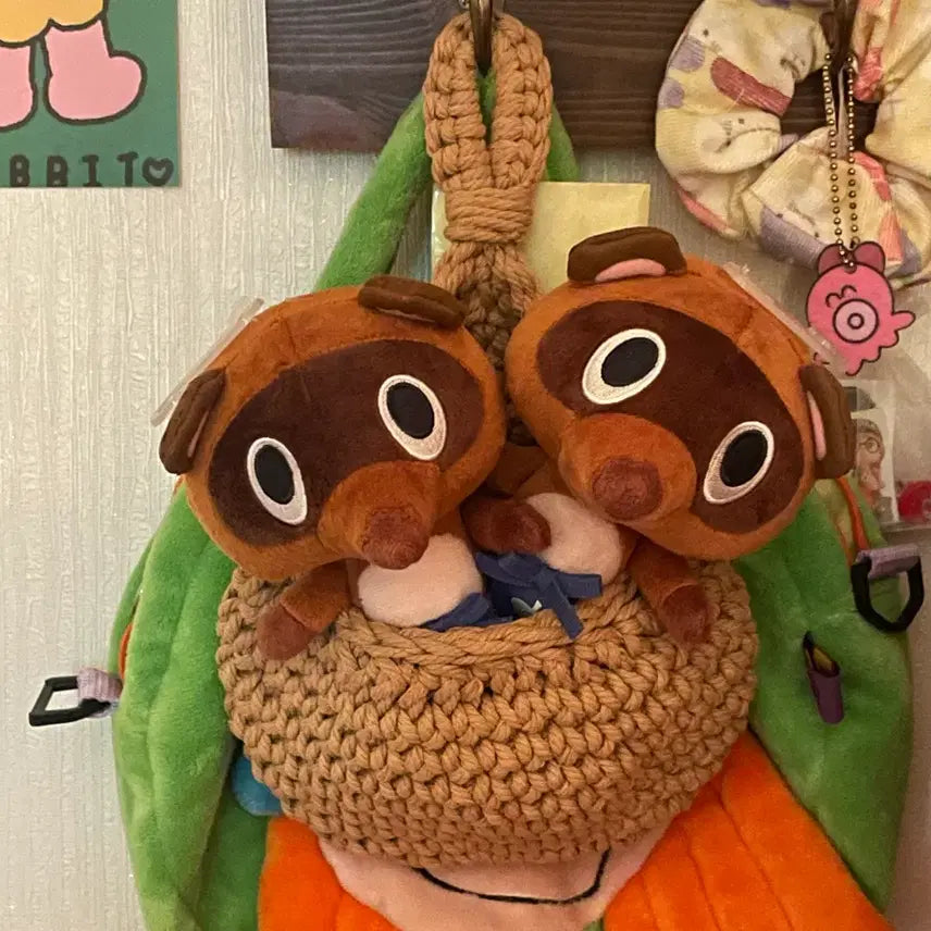 [BUNJANG] Animal Crossing Tom Nook &amp; Timmy/Tommy Doll Set / 동물의숲 콩돌밤돌 인형 세트