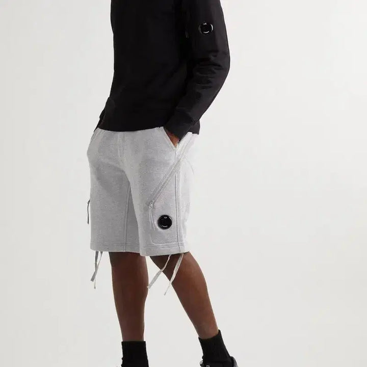 [BUNJANG] CP Company Diagonal Raised Fleece Shorts - Size M / CP컴퍼니 다이애그널 레이즈드  쇼츠 M