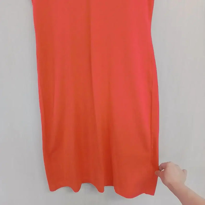 [BUNJANG] Lacoste Orange Sleeveless Dress / 라코스테 오렌지 민소매 원피스