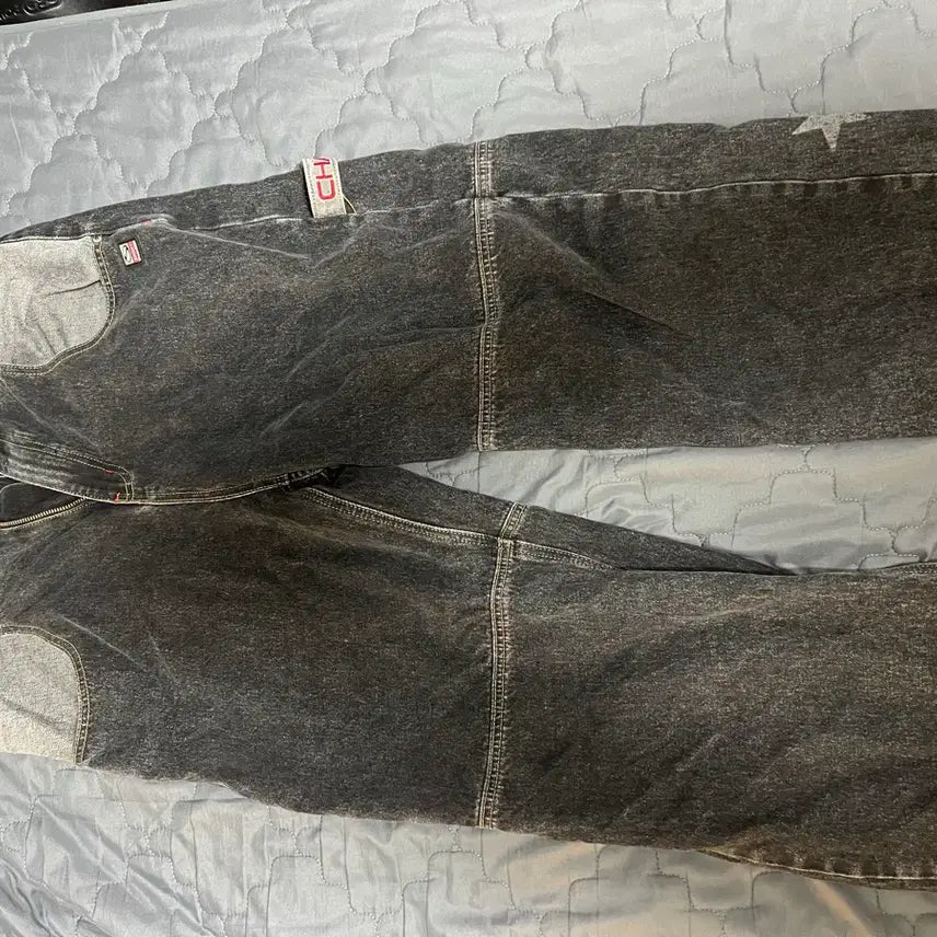 [BUNJANG] Sports Chamber SC Star Carpenter Denim Pants (Black) / 스포츠챔버 SC 스타 카펜터 데님 팬츠 (블랙)