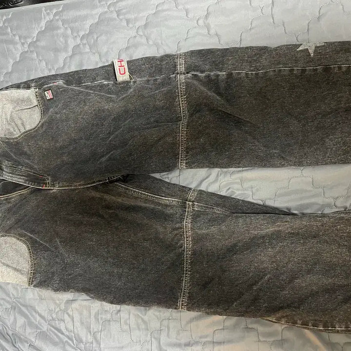 [BUNJANG] Sports Chamber SC Star Carpenter Denim Pants (Black) / 스포츠챔버 SC 스타 카펜터 데님 팬츠 (블랙)