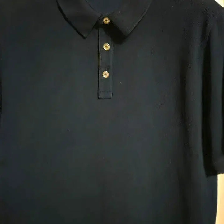 [BUNJANG] Burberry Navy Short Sleeve Polo T-Shirt / 버버리 네이비 반팔 폴로 티셔츠