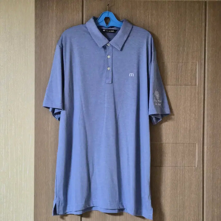 [BUNJANG] Travis Mathew Blue Short Sleeve Polo Shirt / 트래비스매튜 블루 반팔 폴로티 100