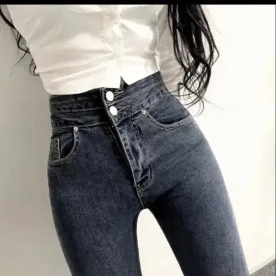 [BUNJANG] High-Waisted Skinny Jeans (Size S) / 하이웨스트 스키니진S
