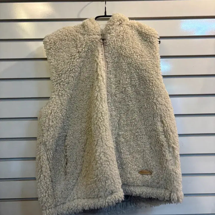 [BUNJANG] Thursday Island Ivory Fleece Vest / 써스데이 아이보리 뽀글이 양털 조끼
