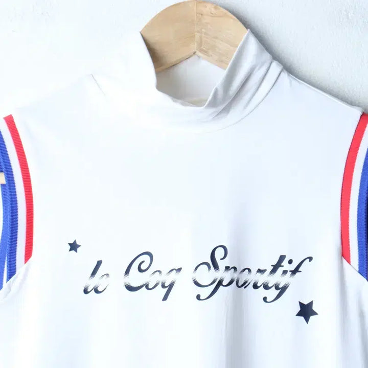 [BUNJANG] ルコ끄 (lecoq sportif) Functional Half-Neck Sleeveless T-Shirt White / W(S-M) 르꼬끄 반팔 티셔츠 민소매 기능성 반폴라 화이트-76CF