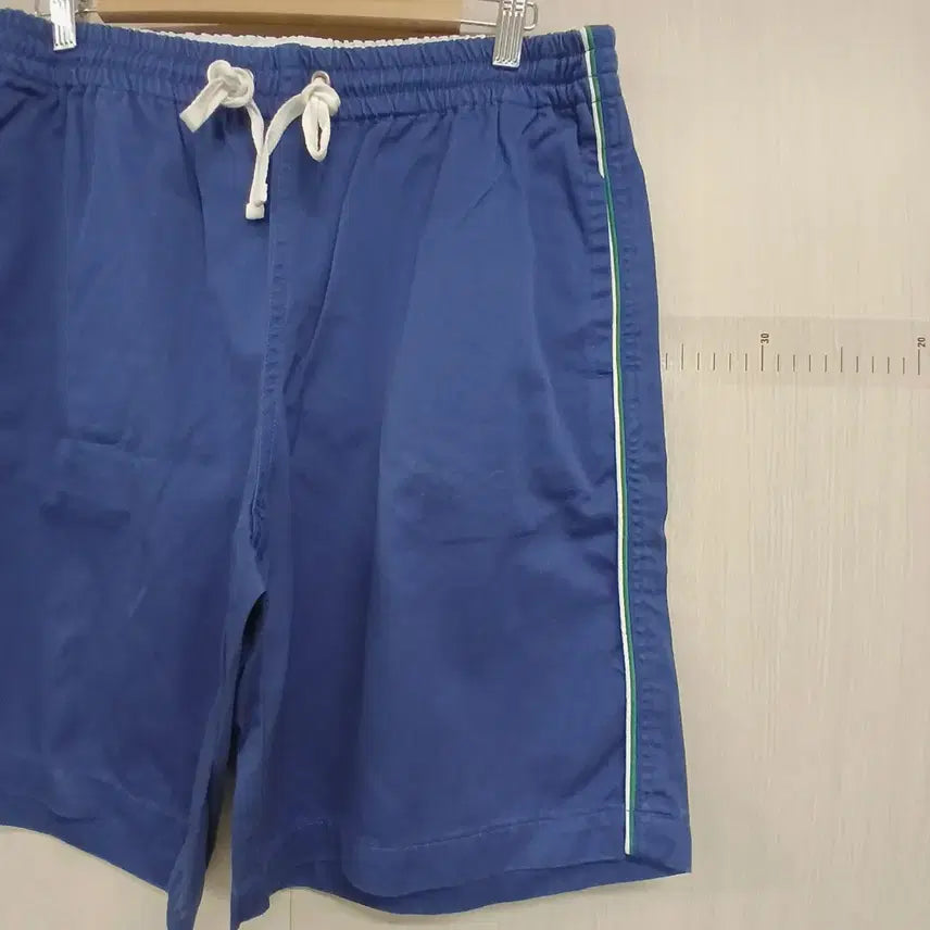 [BUNJANG] 1942 Blue Training Shorts with Line Point / 1942 블루 트레이닝 반바지 라인 포인트