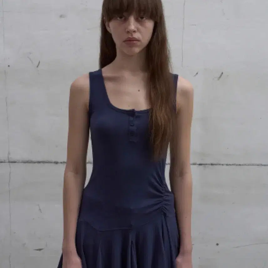 [BUNJANG] LCDC Sleeve Top Dress Navy S / lcdc 슬리브 탑 원피스 네이비 S
