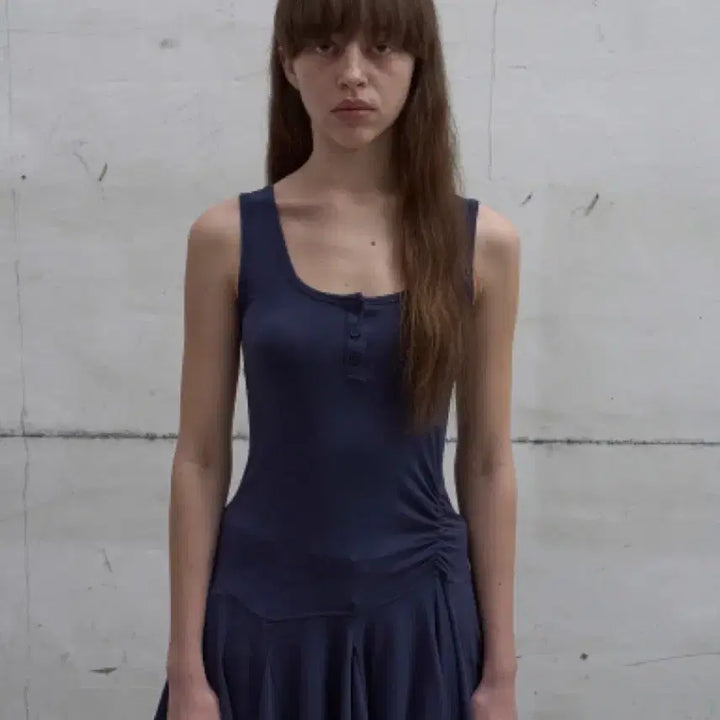 [BUNJANG] LCDC Sleeve Top Dress Navy S / lcdc 슬리브 탑 원피스 네이비 S