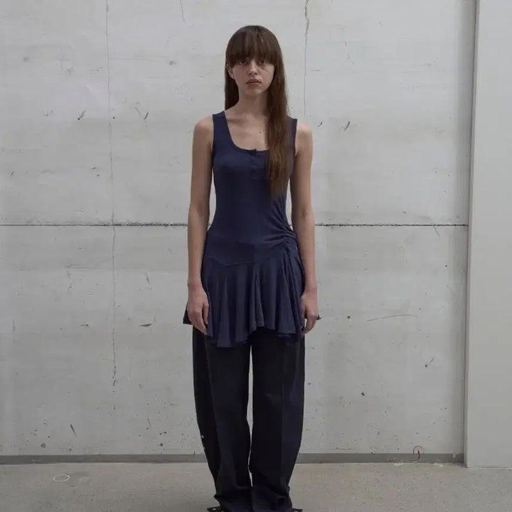[BUNJANG] LCDC Sleeve Top Dress Navy S / lcdc 슬리브 탑 원피스 네이비 S