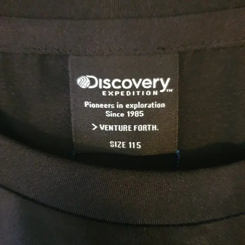 [BUNJANG] Discovery Black Short Sleeve T-Shirt / 디스커버리  블랙 반팔 티셔츠