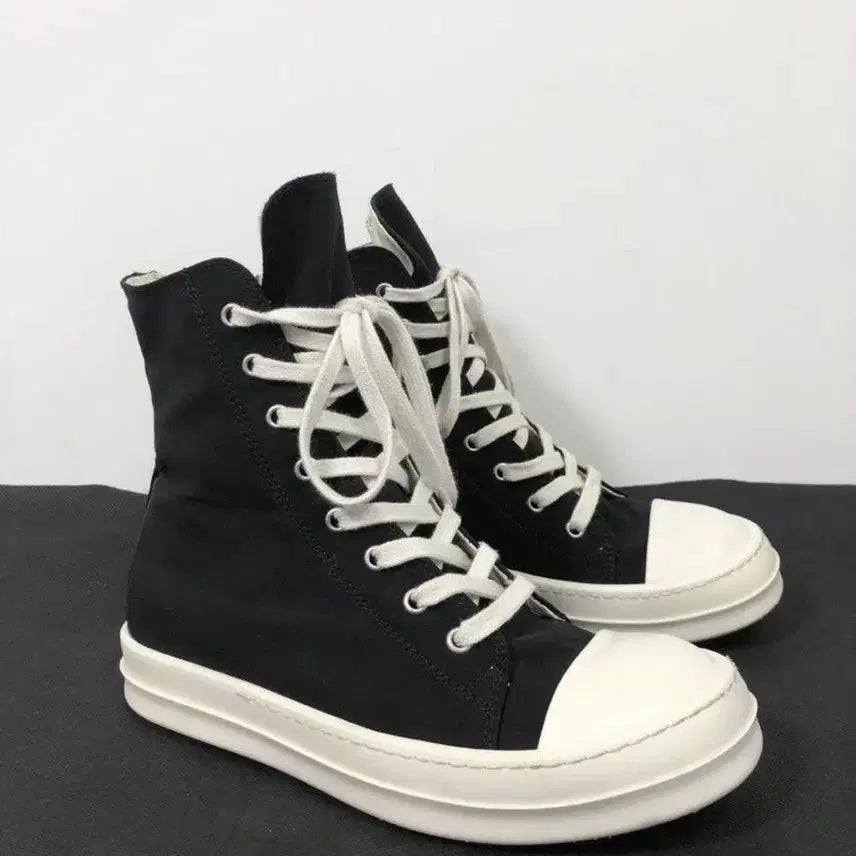 [BUNJANG] Rick Owens Ramones High Top Black / 릭오웬스 라몬즈 다크쉐도우 하이탑 블랙
