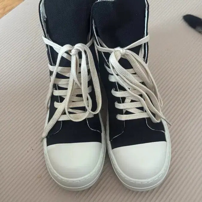 [BUNJANG] Rick Owens Ramones High Top Black / 릭오웬스 라몬즈 다크쉐도우 하이탑 블랙