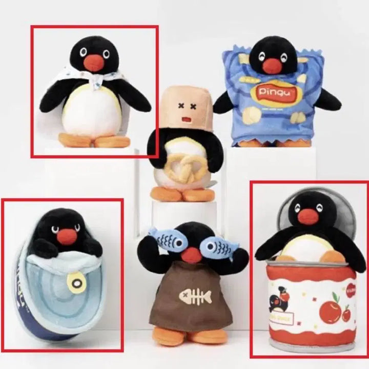 [BUNJANG] Pingu Hide-and-Seek Keychain Set (3 Types) / (미사용 세트) 핑구 숨바꼭질 키링 3종 세트