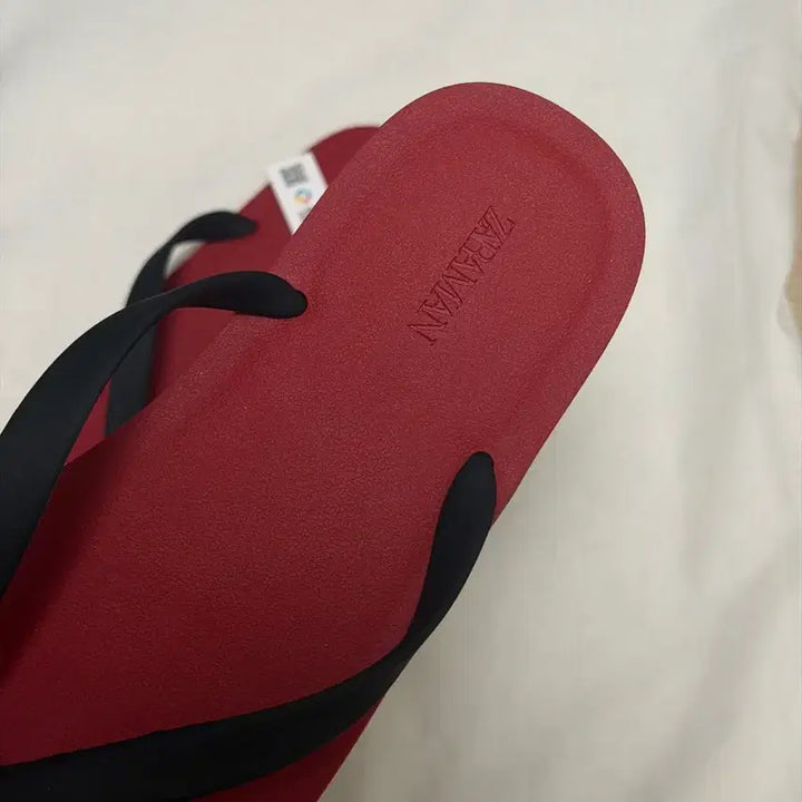[BUNJANG] ZARA Dune Style Flip-Flops Red/Black / 새상품) 자라 더로우맛 듄 쪼리 레드/블랙