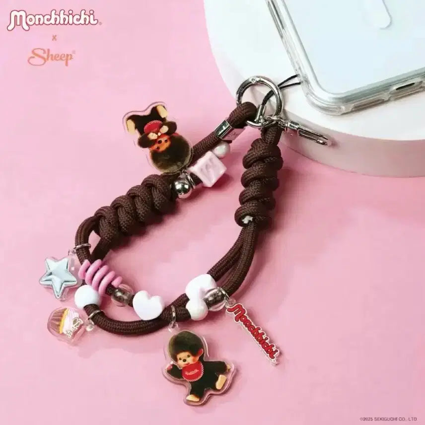 [BUNJANG] Monchhichi Rope Strap / 태국정품 로프 스크랩