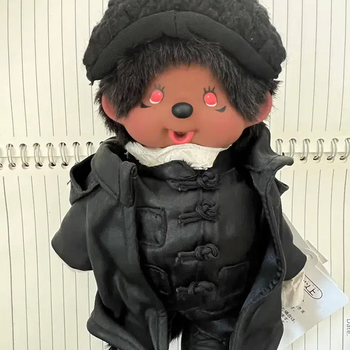 [BUNJANG] Sans Stick Collaboration Black Monchhichi Doll / 산사스틱 콜라보 흑인 몬치치 레어