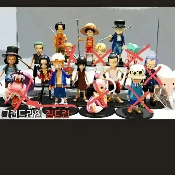 [BUNJANG] One Piece Grandline Children 9-Figure Set / 원피스 그랜드라인 칠드런 9종피규어