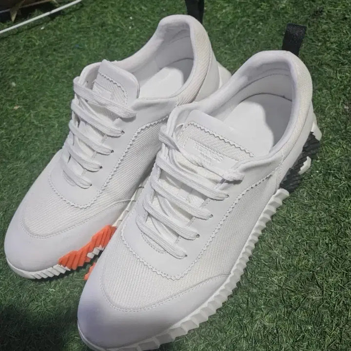 [BUNJANG] Hermes Bouncing Sneakers Black and Orange Size 43 / 에르메스 바운싱 스니커즈 43