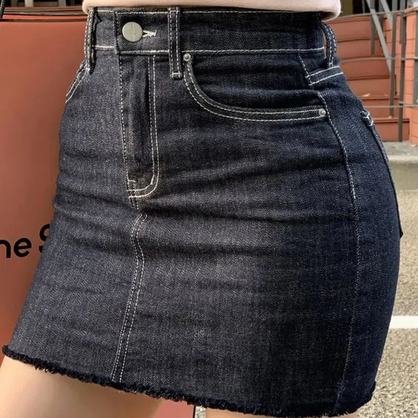 [SOLD OUT] 파스텔타임 생지 데님 미니스커트 새상품