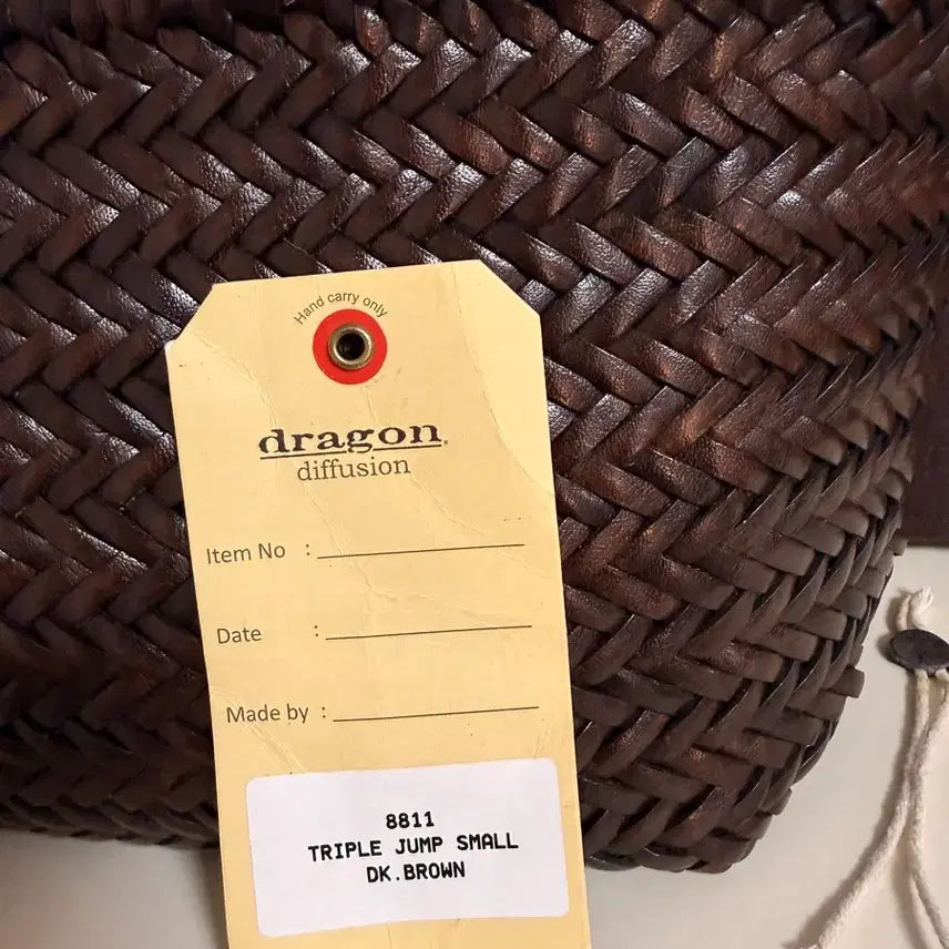 [BUNJANG] Dragon Diffusion Triple Jump Small Dark Brown Tote Bag / 드래곤 디퓨전 트리플 점프 스몰 다크브라운 토트백