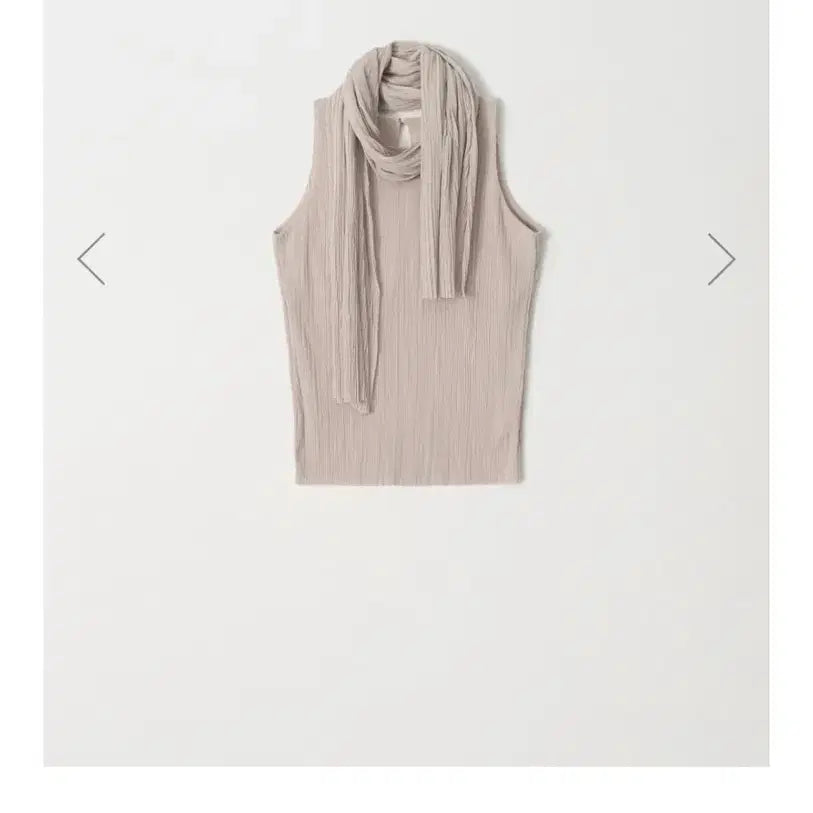 [BUNJANG] Arto Pleats Top &amp; Scarf Set / 아르토 플리츠탑&amp;스카프세트